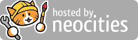 Hosted by Neocities logo